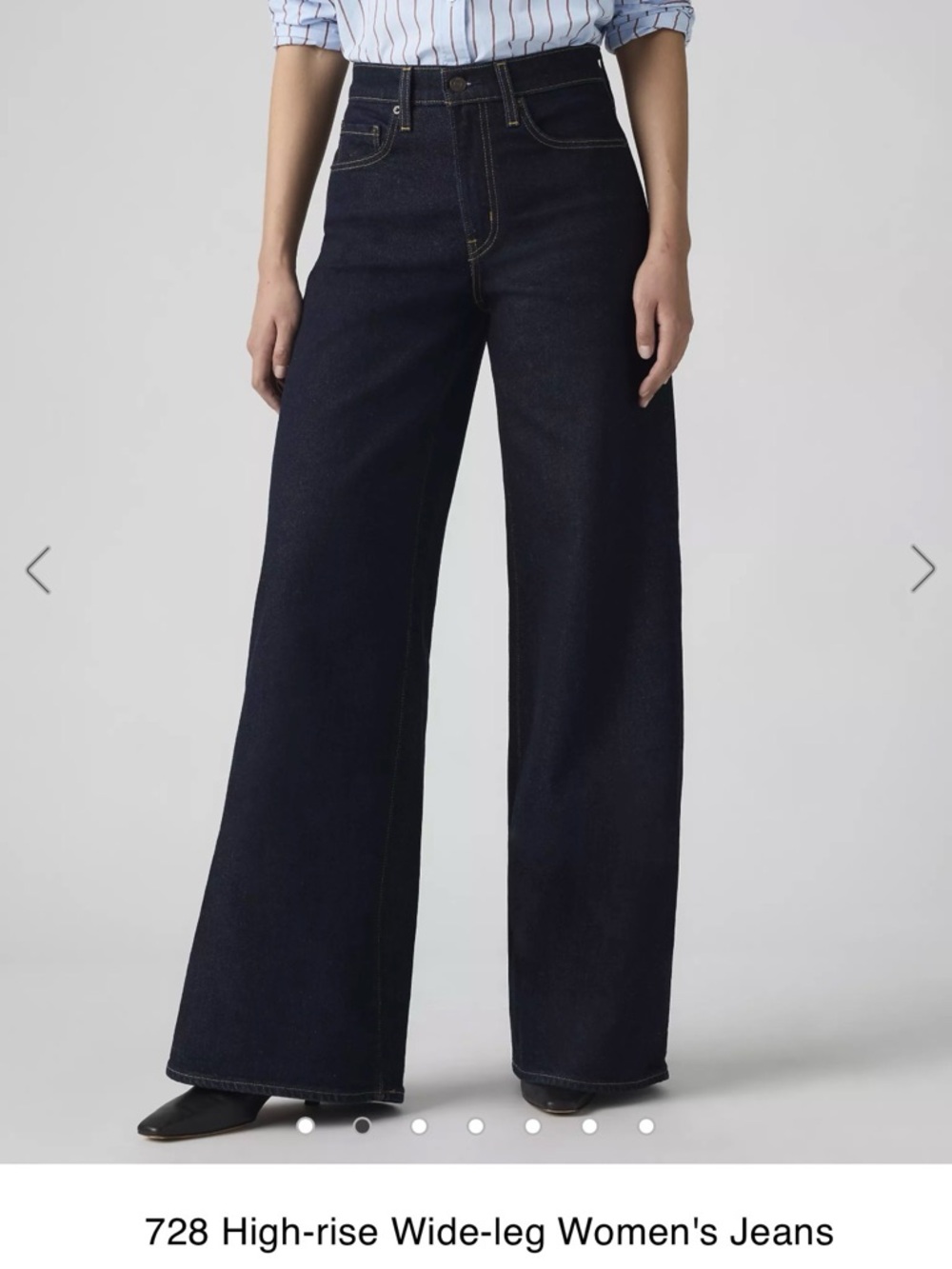 Levi's 728 High-Rise Wide-Leg Jeans